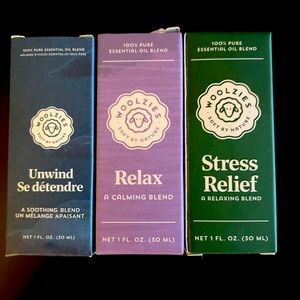 Woolzies “Unwind”, “Relax”, & “Stress Relief” Oils